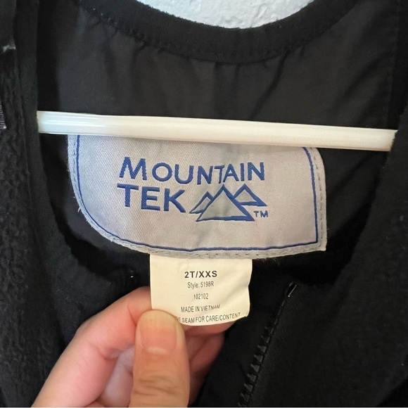 2/$30 Kids toddler Mountain Tek ski bibs snowsuit in black SZ 2T XXS - Picture 4 of 7